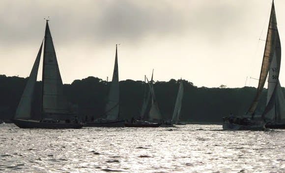 Holmes Hole Racers Beat the Fog and Fading Light in Thursday Night Sail